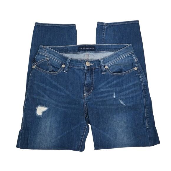 Rock & Republic Womens 6 Indee Distressed Boyfriend Jean - Picture 4 of 11